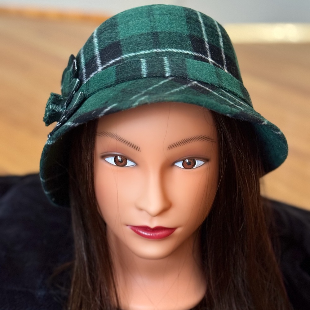 Green Plaid hat